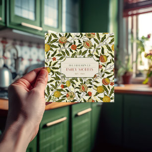 William Morris Granatäpfel Zitronen Vintage-Muster Fliese