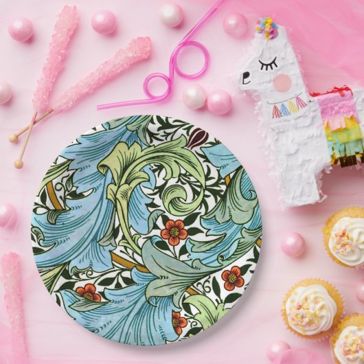 William Morris - Granville, beliebtes Muster, Pappteller (Party)