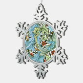 William Morris - Granville, berühmtes Design, Schneeflocken Zinn-Ornament (Rechts)