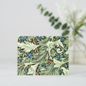 William Morris - Granville, blau und grün groß Postkarte (Stehend Vorderseite)