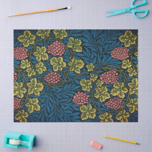 William Morris GRAPE PATTERN Zwirnpapier Seidenpapier (Basteln)