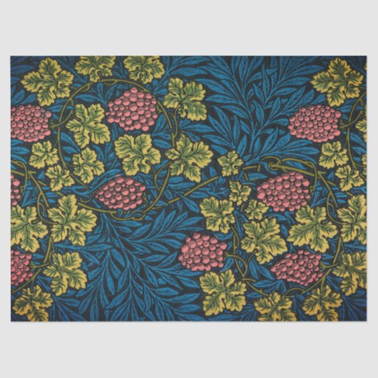 William Morris GRAPE PATTERN Zwirnpapier Seidenpapier (Vorderseite)