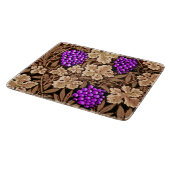 William Morris Grapevine, braun und Lila Schneidebrett (Ecke)