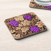William Morris Grapevine, braun und Lila Untersetzer (Linke Seite)
