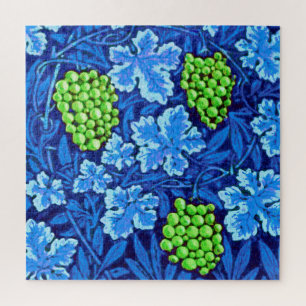 William Morris Grapevine, Cobalt Blue und Green Puzzle