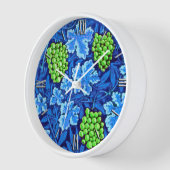 William Morris Grapevine, Cobalt Blue Wanduhr (Winkel)