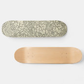 William Morris Grapevine Green Wallpaper Skateboard (Horizontal)