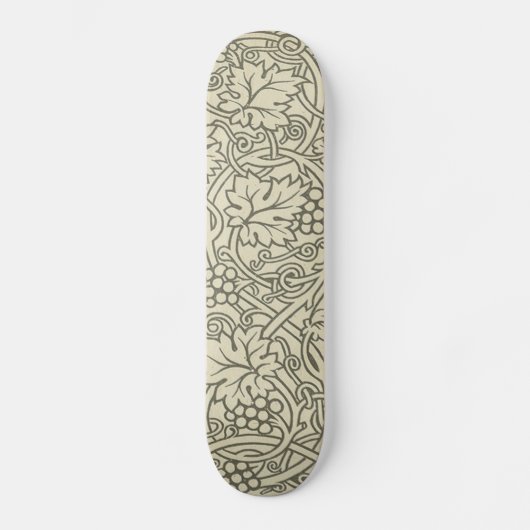 William Morris Grapevine Green Wallpaper Skateboard (Vorderseite)
