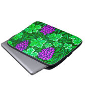 William Morris Grapevine, Lila und grün Laptopschutzhülle (Vorne Knopf)