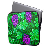 William Morris Grapevine, Lila und grün Laptopschutzhülle (Vorderseite Links)