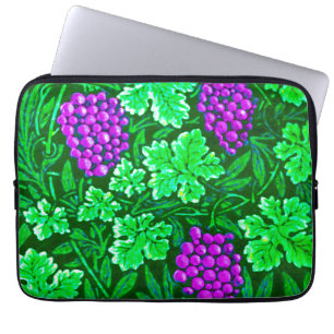 William Morris Grapevine, Lila und grün Laptopschutzhülle