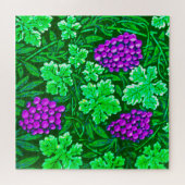 William Morris Grapevine, Lila und grün Puzzle (Horizontal)