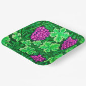 William Morris Grapevine, Magenta und Green Pappteller (Gewinkelt)