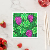 William Morris Grapevine, Magenta und Green Serviette (Beispiel)