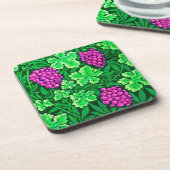 William Morris Grapevine, Magenta und Green Untersetzer (Linke Seite)