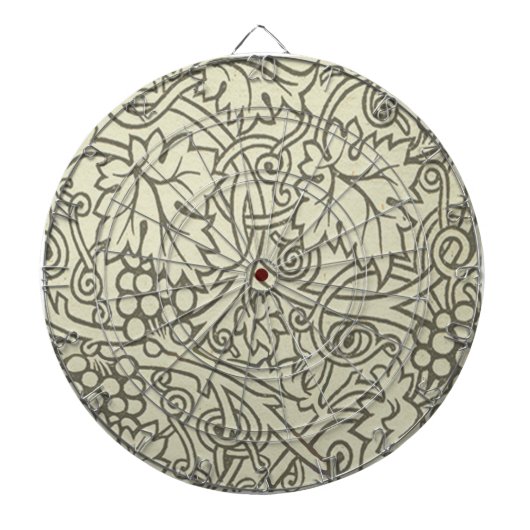 William Morris Grapevine Sage Wallpaper Dartscheibe (vorne)