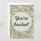 William Morris Grapevine Sage Wallpaper Einladung (Vorne/Hinten)