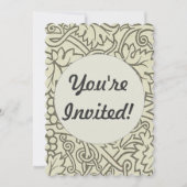 William Morris Grapevine Sage Wallpaper Einladung (Vorderseite)