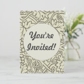 William Morris Grapevine Sage Wallpaper Einladung (Stehend Vorderseite)