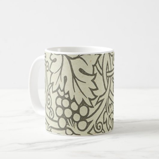 William Morris Grapevine Sage Wallpaper Kaffeetasse (Vorderseite Links)