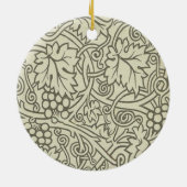 William Morris Grapevine Sage Wallpaper Keramik Ornament (Hinten)