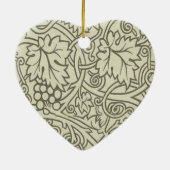 William Morris Grapevine Sage Wallpaper Keramik Ornament (Hinten)