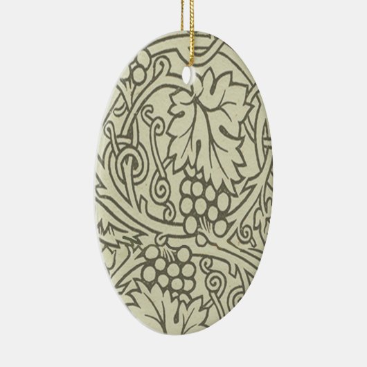 William Morris Grapevine Sage Wallpaper Keramikornament (Rechts)