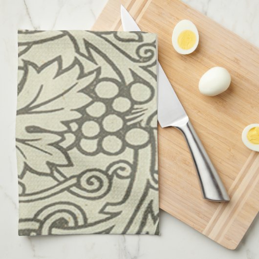 William Morris Grapevine Sage Wallpaper Küchentuch (Viertel Falte)