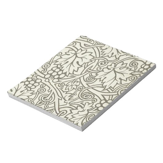 William Morris Grapevine Sage Wallpaper Notizblock (Rotiert)