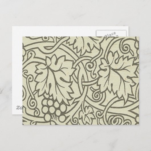 William Morris Grapevine Sage Wallpaper Postkarte (Vorne/Hinten)