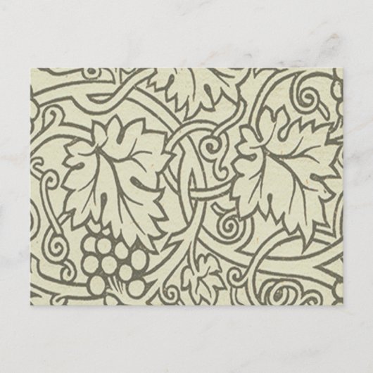 William Morris Grapevine Sage Wallpaper Postkarte (Vorderseite)