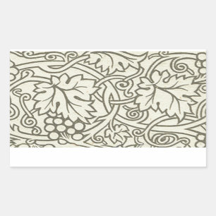 William Morris Grapevine Sage Wallpaper Rechteckiger Aufkleber