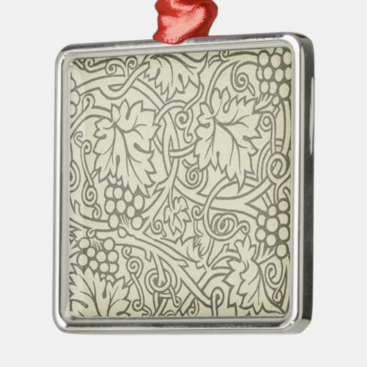 William Morris Grapevine Sage Wallpaper Silbernes Ornament (Links)