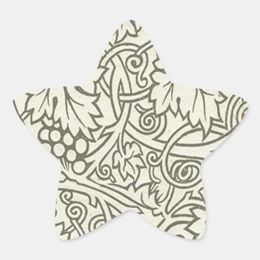 William Morris Grapevine Sage Wallpaper Stern-Aufkleber (Vorderseite)