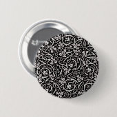 William Morris Grapevine Vine Leaf Pattern Button (Vorne & Hinten)