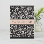 William Morris Grapevine Vine Leaf Pattern Einladung (Stehend Vorderseite)