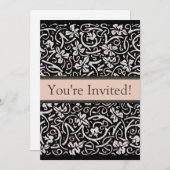 William Morris Grapevine Vine Leaf Pattern Einladung (Vorne/Hinten)