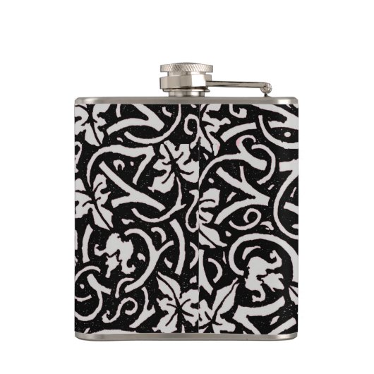 William Morris Grapevine Vine Leaf Pattern Flachmann (Rückseite)