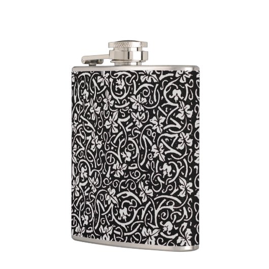 William Morris Grapevine Vine Leaf Pattern Flachmann (Links)