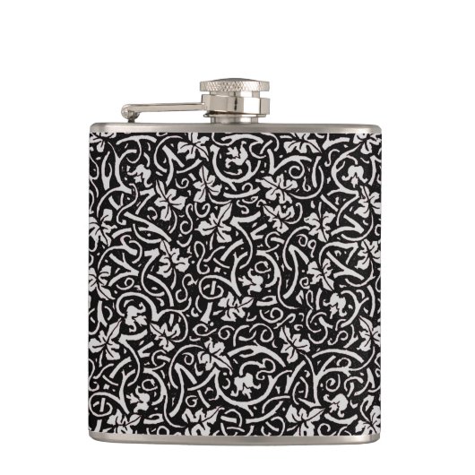 William Morris Grapevine Vine Leaf Pattern Flachmann (Vorderseite)