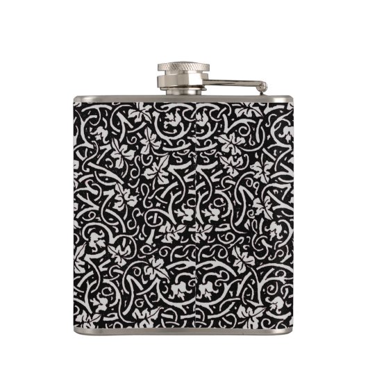 William Morris Grapevine Vine Leaf Pattern Flachmann (Rückseite)