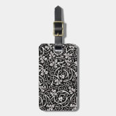 William Morris Grapevine Vine Leaf Pattern Gepäckanhänger (Vorderseite vertikal)