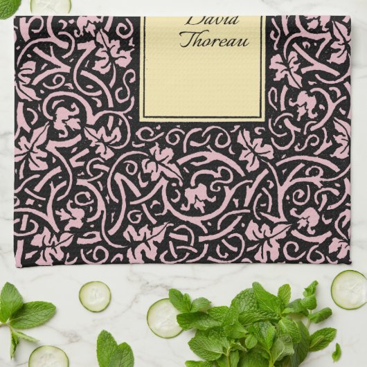 William Morris Grapevine Vine Leaf Pattern Geschirrtuch (Gefaltet)