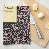 William Morris Grapevine Vine Leaf Pattern Geschirrtuch (Viertel Falte)