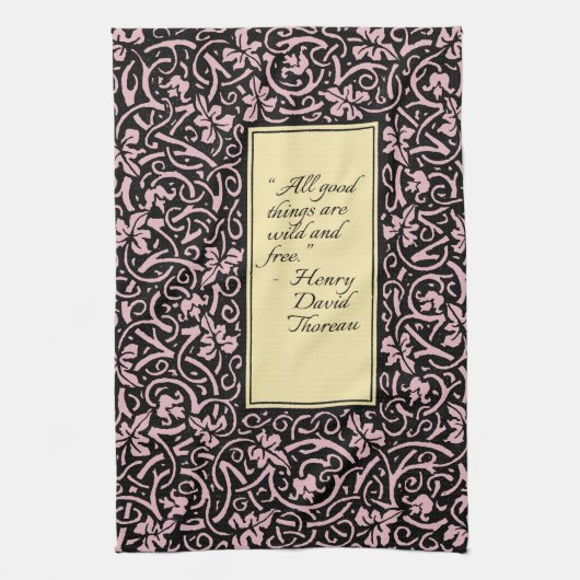 William Morris Grapevine Vine Leaf Pattern Geschirrtuch (Vertikal)