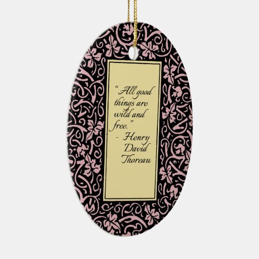 William Morris Grapevine Vine Leaf Pattern Keramik Ornament (Rechts)