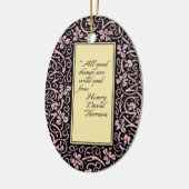 William Morris Grapevine Vine Leaf Pattern Keramik Ornament (Links)