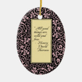 William Morris Grapevine Vine Leaf Pattern Keramik Ornament (Vorne)