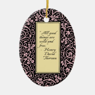 William Morris Grapevine Vine Leaf Pattern Keramik Ornament