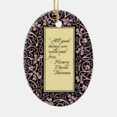 William Morris Grapevine Vine Leaf Pattern Keramik Ornament (Hinten)